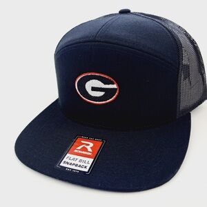 Georgia Bulldogs Richardson 168 Trucker Cap Hat Mesh Snapback Black